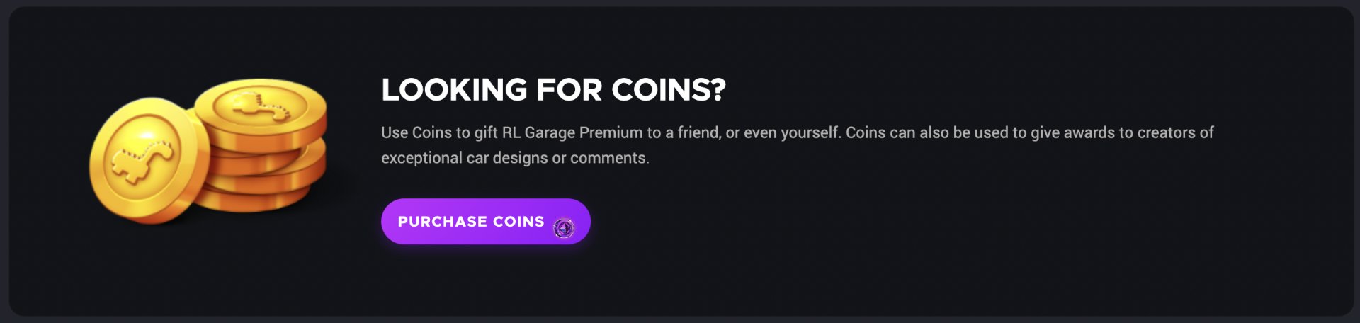 In the "Get Premium" page, the coins aren't the same used in the Coins page.