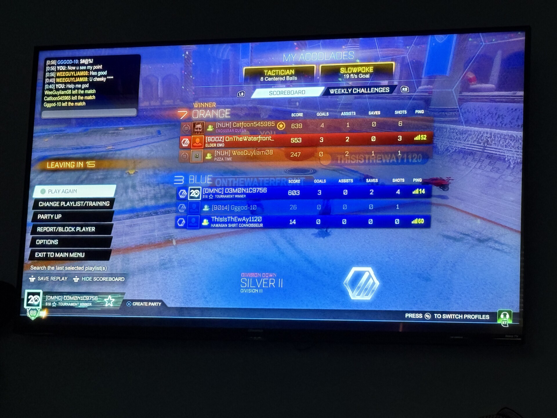 Follow up on ranked teammates