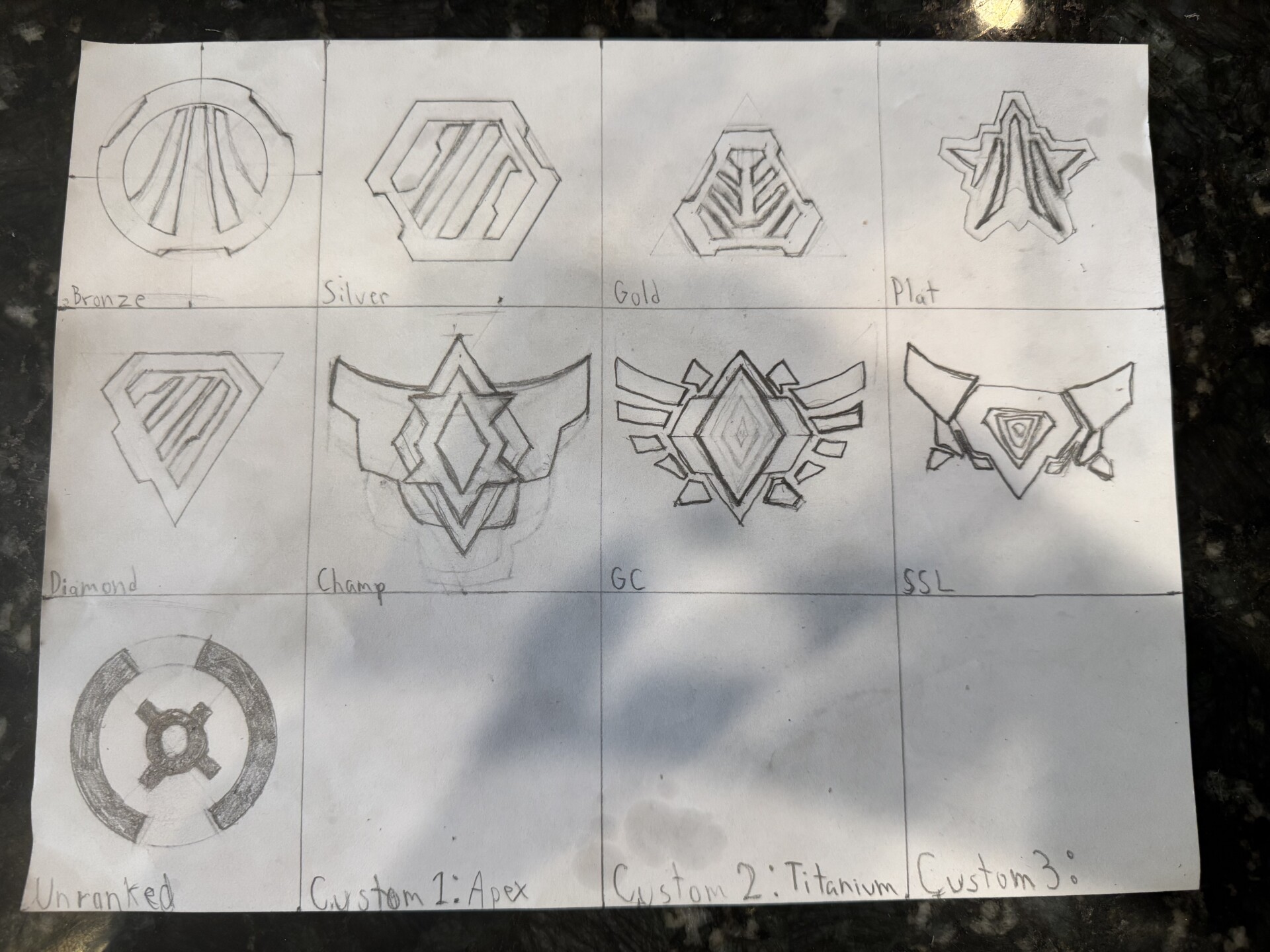 Drawings inspired by @tyyyyyylerag