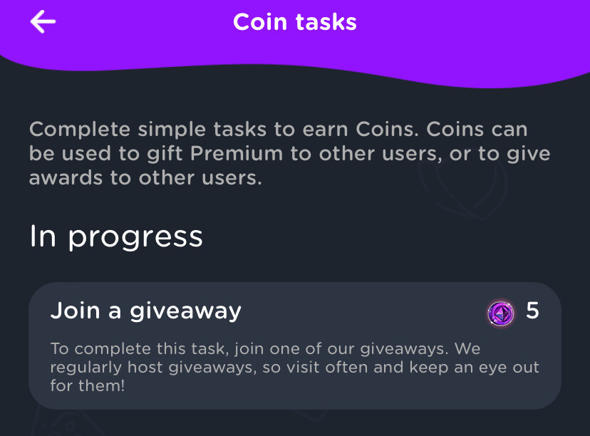 Giveaways are now gone or?
