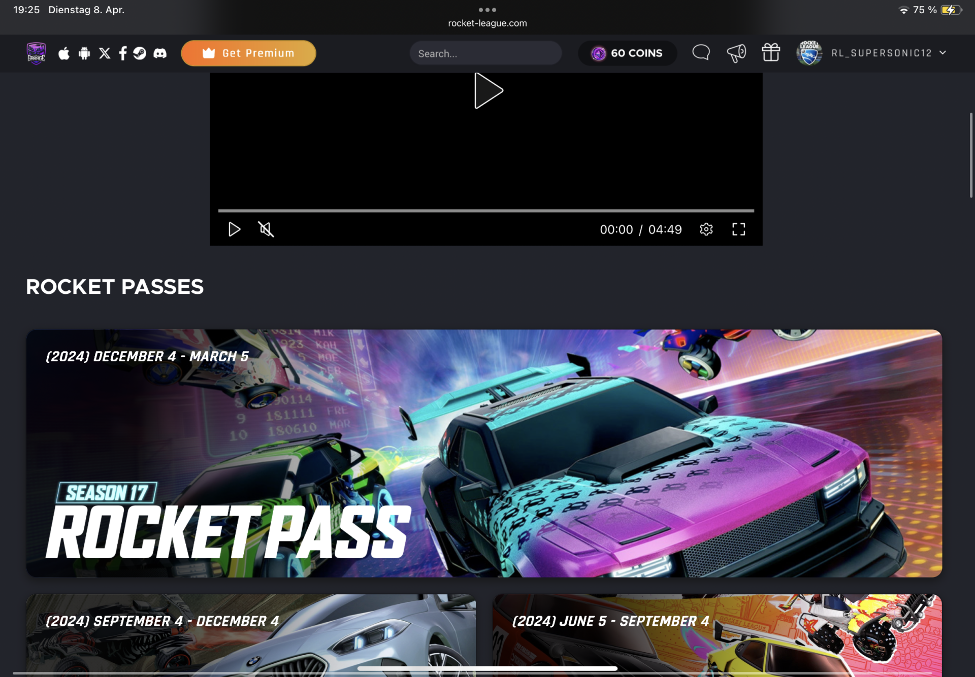 Where‘s new Season pass??