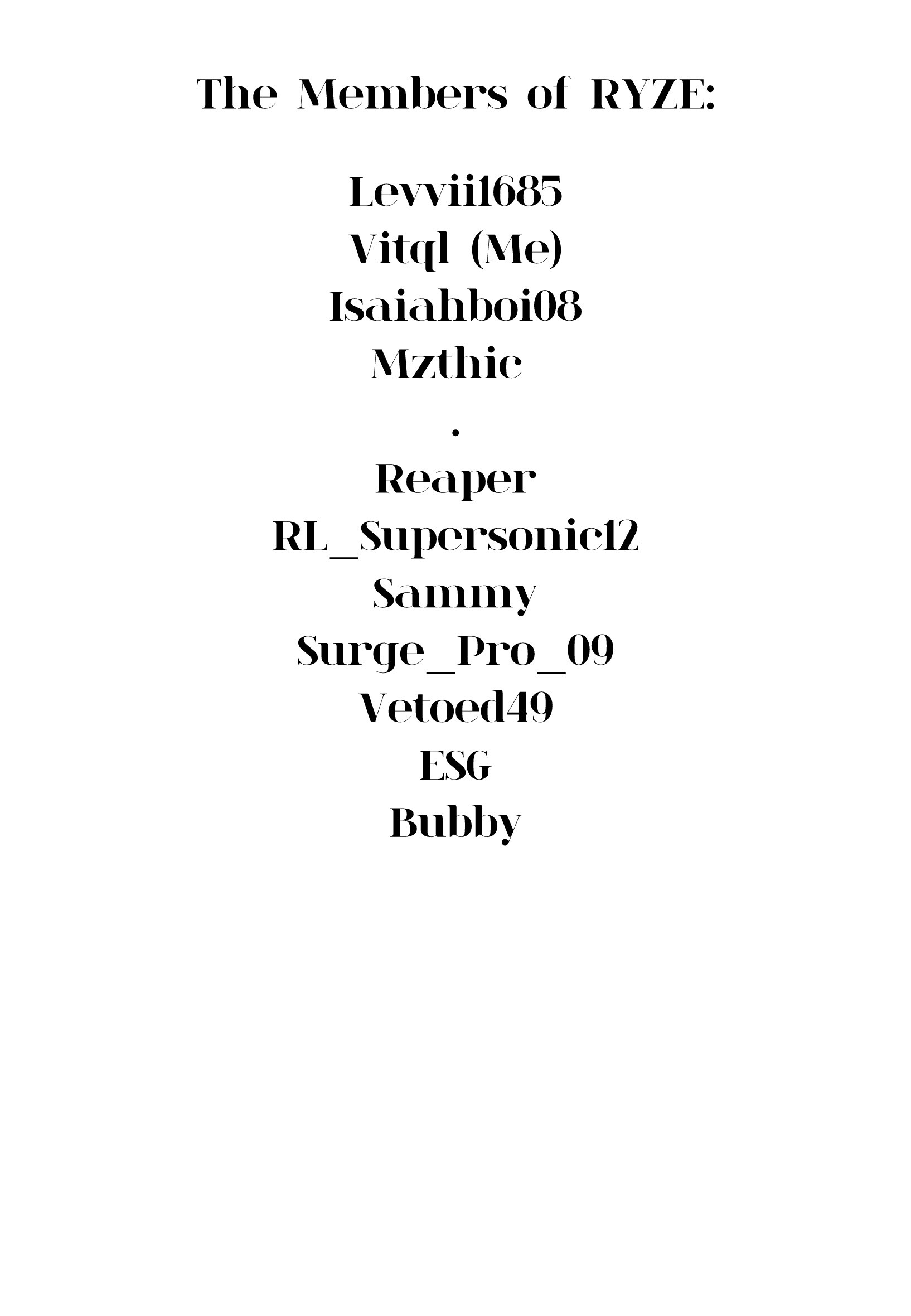 The RYZE ESports Tryouts Are Opened Again…