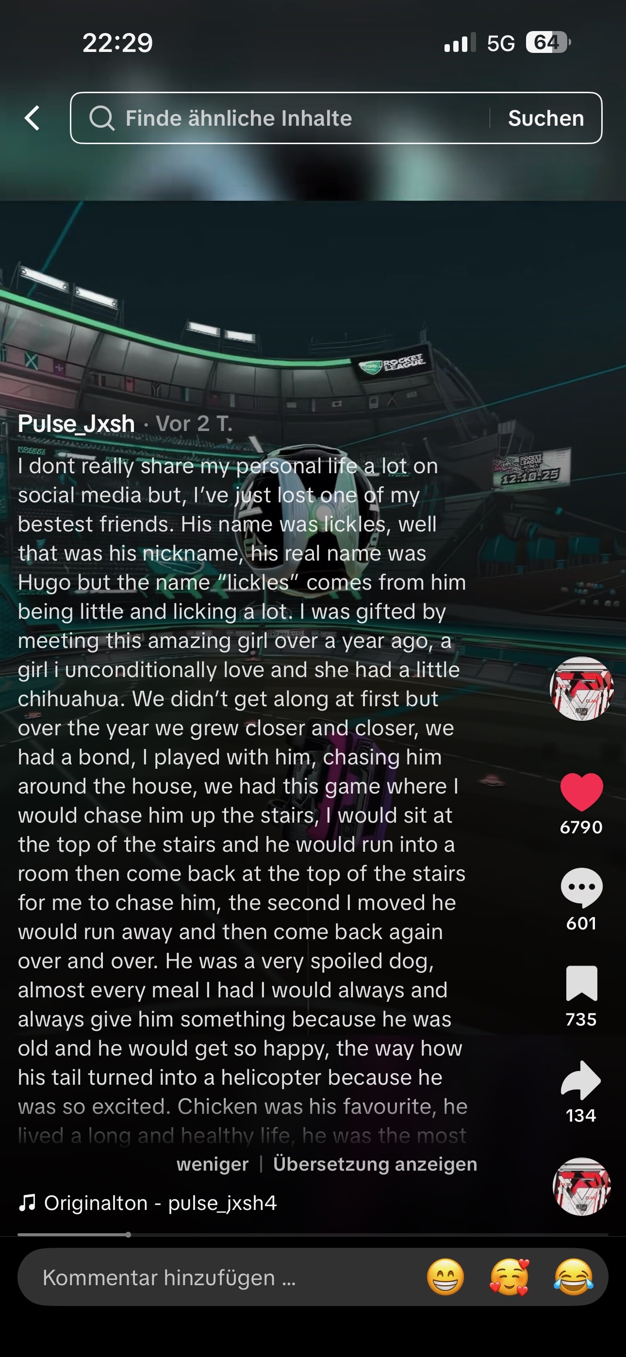 Rip lickels 🙇❤️