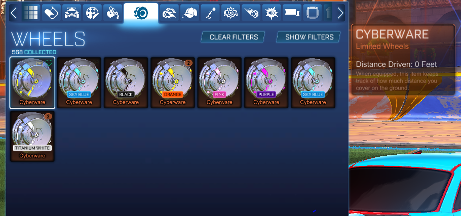 I have Cyberware tradeable, but site says *cyberware unpainted does not exist* what happend?