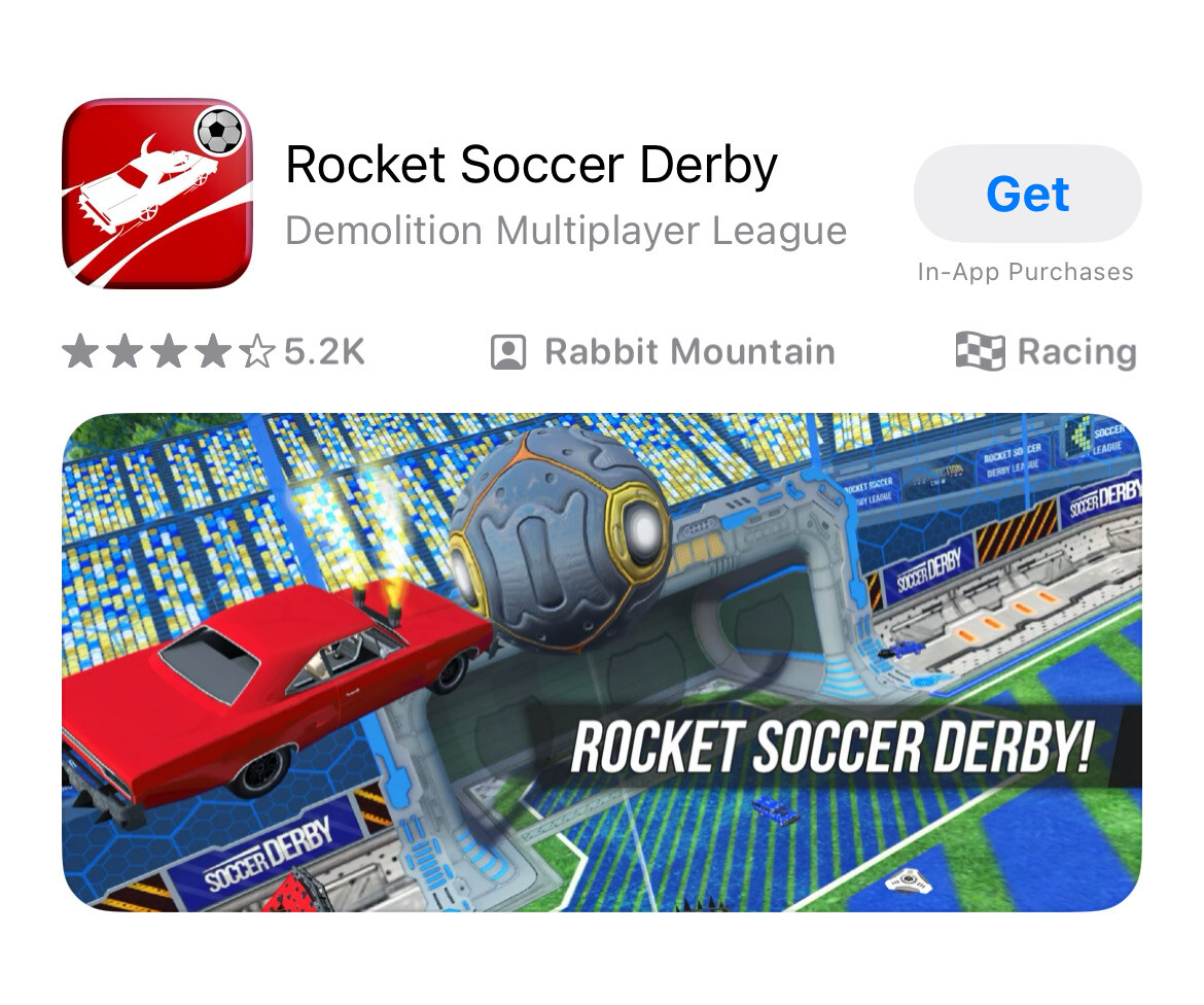 Idk about yall but I’m leaving to go play rocket soccer derby