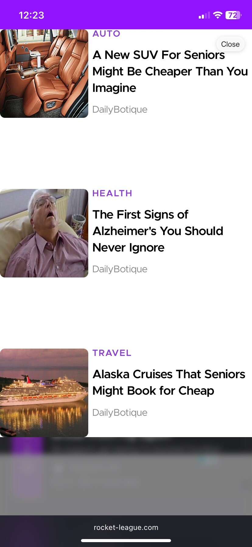 This ad be blocking the entire site 😭