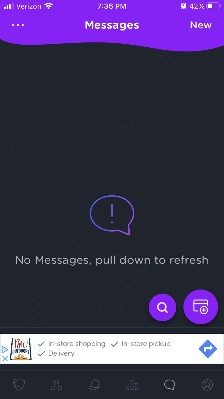 Messages not showing up